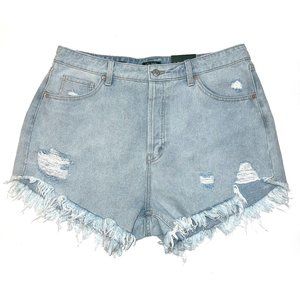🔥NEW Wild Fable Women's Highest Rise Button Fly Jean Denim Shorts Blue Size 16